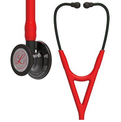 3M Littmann Cardiology IV : Red, Black Finish with Heart - 6182 - limitovaná edicia